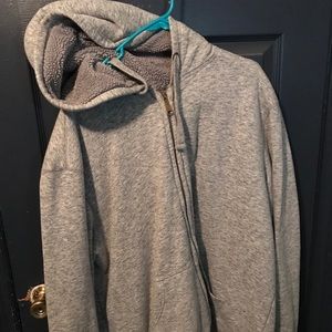 Coat with fur inside